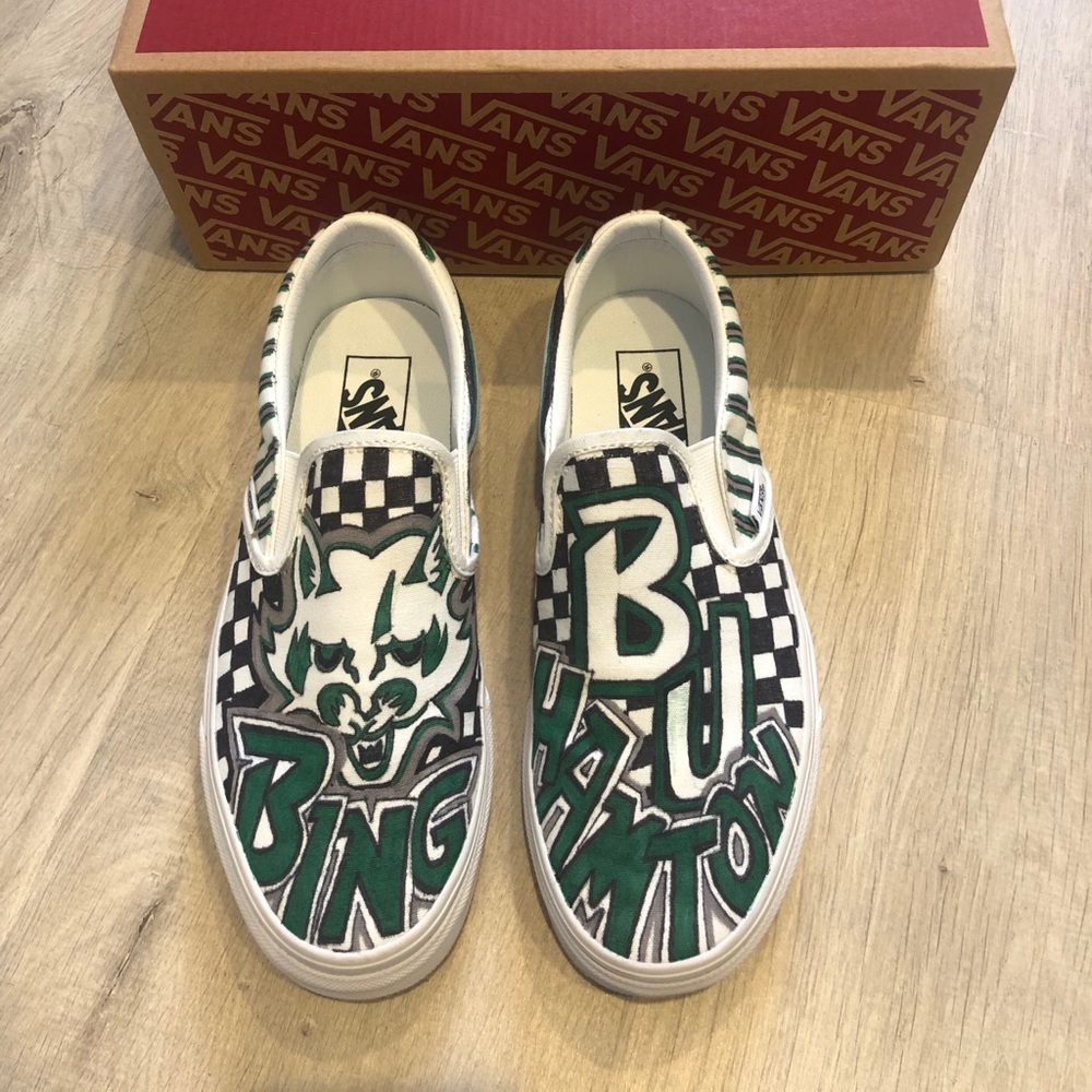BINGHAMTON UNIVERSITY CUSTOM PAINTED VANS